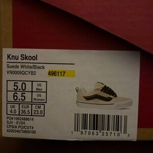 Knu Skool Suede White/Black